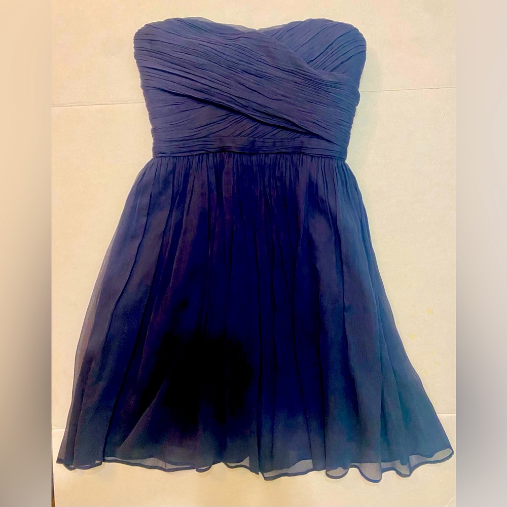 Strapless mini dress